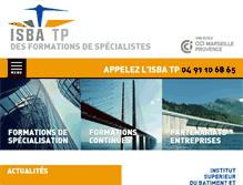 Tablet Screenshot of isba.fr